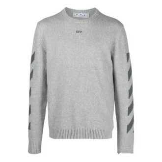 SS21 Arrows Stripe Knit Version Gris