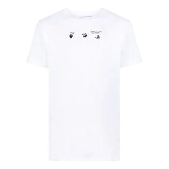 SS21 Bolt Arrows Alphabet Printing Pantalones Cortos Versión normal Blanco