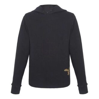 SS21 Camiseta de algodón con logotipo bordado, versión estándar, negra SS21 Camiseta de algodón con logotipo bordado, versión estándar, negra