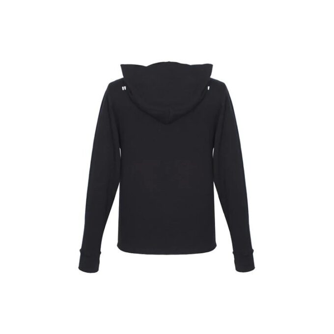 SS21 Camiseta de algodón con logotipo bordado, versión estándar, negra