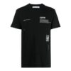 SS21 Camiseta de manga corta con cuello redondo y estampado de Arrows, versión estándar, negro