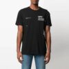 SS21 Camiseta de manga corta con cuello redondo y estampado de Arrows, versión estándar, negro