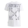 SS21 Camiseta de manga corta con cuello redondo y estampado de letras del logotipo, versión estándar, blanco