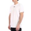 SS21 Camiseta de manga corta con cuello redondo y estampado de letras del logotipo, versión estándar, blanco