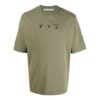 SS21 Camiseta de manga corta con estampado de flecha y logotipo, versión estándar, verde