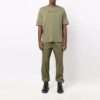 SS21 Camiseta de manga corta con estampado de flecha y logotipo, versión estándar, verde