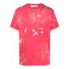 SS21 Camiseta de manga corta con logo estampado, corte holgado, color rojo