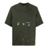 SS21 Camiseta de manga corta holgada con logotipo, verde