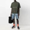 SS21 Camiseta de manga corta holgada con logotipo, verde
