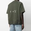 SS21 Camiseta de manga corta holgada con logotipo, verde