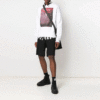SS21 Camiseta de manga larga con cuello redondo y estampado clásico, versión estándar, color blanco