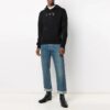 SS21 Camiseta de manga larga estampada para hombre, color negro
