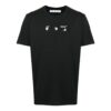 SS21 Camiseta de pantalones cortos con cuello redondo y estampado del logotipo en la espalda, versión básica, negro