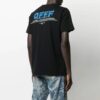 SS21 Camiseta de pantalones cortos con cuello redondo y estampado del logotipo en la espalda, versión básica, negro