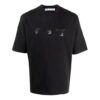 SS21 Camiseta de pantalones cortos con logo de manos, versión estándar, negro
