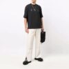 SS21 Camiseta de pantalones cortos con logo de manos, versión estándar, negro