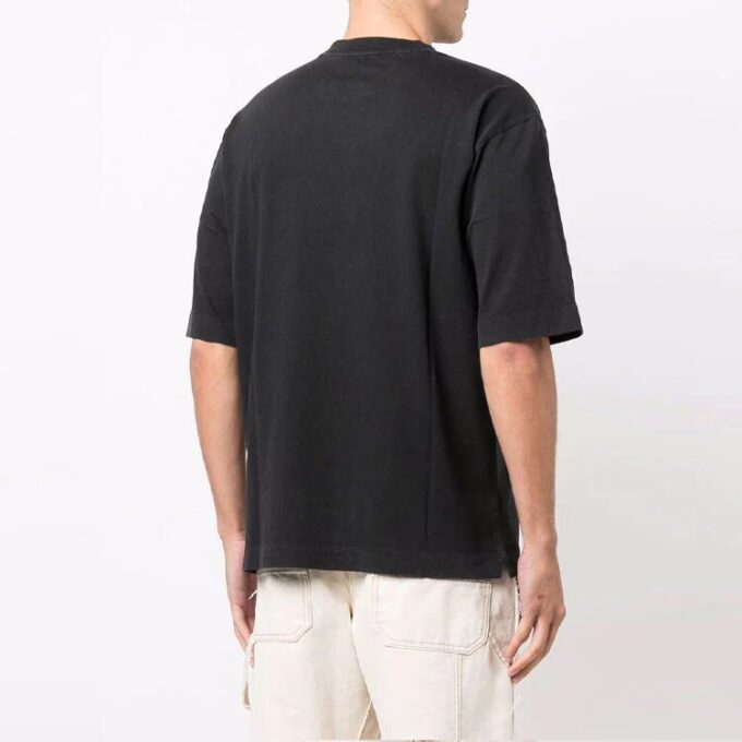 SS21 Camiseta de pantalones cortos con logo de manos, versión estándar, negro