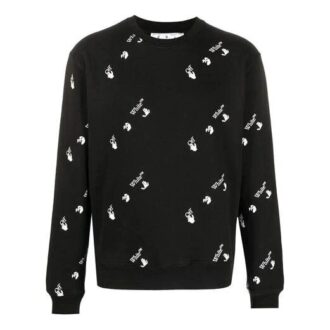 SS21 Camiseta estampada de corte ajustado y cuello redondo, negra