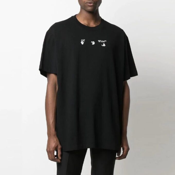 SS21 Casual con estampado de letras, pantalones cortos y corte holgado, negro
