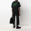 SS21 Casual con estampado de letras, pantalones cortos y corte holgado, negro