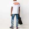 SS21 Con estampado de letras, holgado, cuello redondo y pantalones cortos, versión en blanco