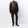 SS21 Cuello redondo Bordado Marrón