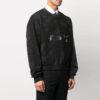 SS21 Cuello redondo con estampado de camuflaje y logotipo, negro