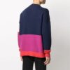 SS21 Cuello redondo con logo en bloques de color y manga larga Azul