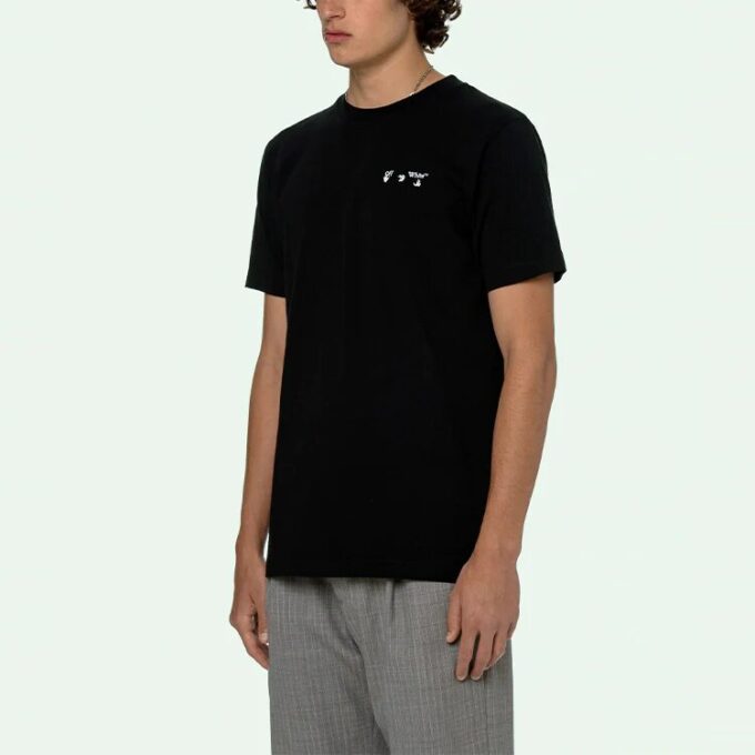 SS21 Cuello redondo Pantalones Cortos Negro