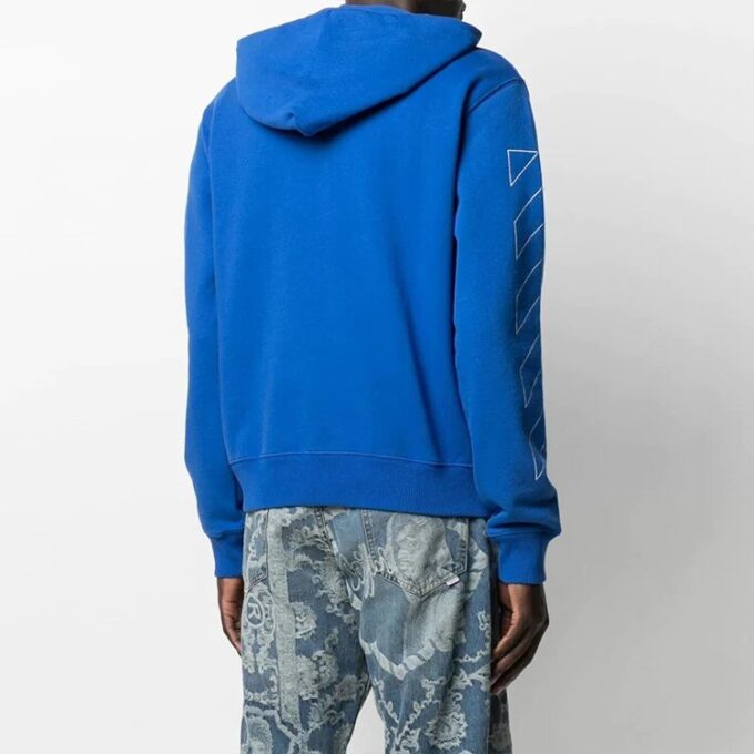 SS21 Estampado con logotipo en diagonal, corte holgado, azul