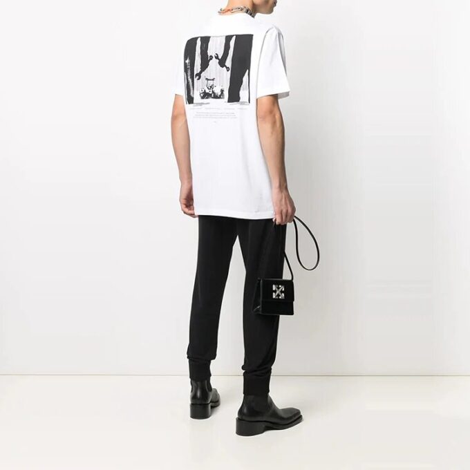 SS21 Estampado con logotipo, pantalones cortos, blanco