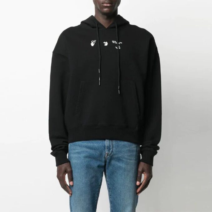 SS21 Estampado, corte holgado, negro