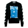 SS21 Estampado Cuello redondo Negro