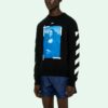 SS21 Estampado Cuello redondo Negro