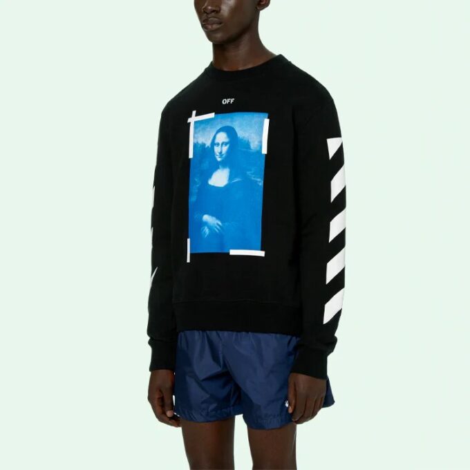 SS21 Estampado Cuello redondo Negro