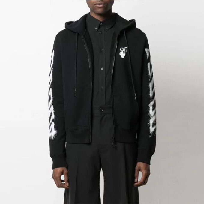 SS21 Estampado de Arrows, corte holgado, negro