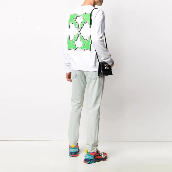 SS21 Estampado de Arrows, versión deportiva, blanco