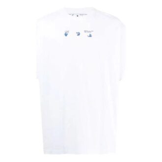 SS21 Estampado de logotipo, pantalones cortos, corte holgado, blanco