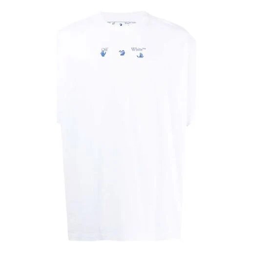 SS21 Estampado de logotipo, pantalones cortos, corte holgado, blanco