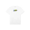 SS21 Jersey de cuello redondo con estampado B-Boy, pantalones cortos, corte ajustado, blanco