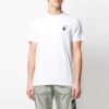 SS21 Jersey de cuello redondo con estampado del logotipo de la flecha hacia atrás, pantalones cortos, blanco