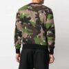 SS21 Jersey de punto de camuflaje verde