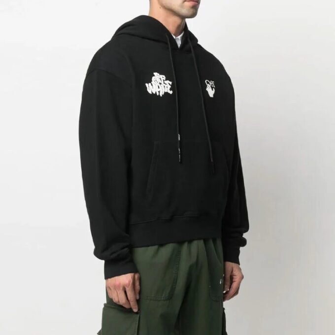 SS21 Jersey holgado con lengüeta roja y estampado del logotipo en negro