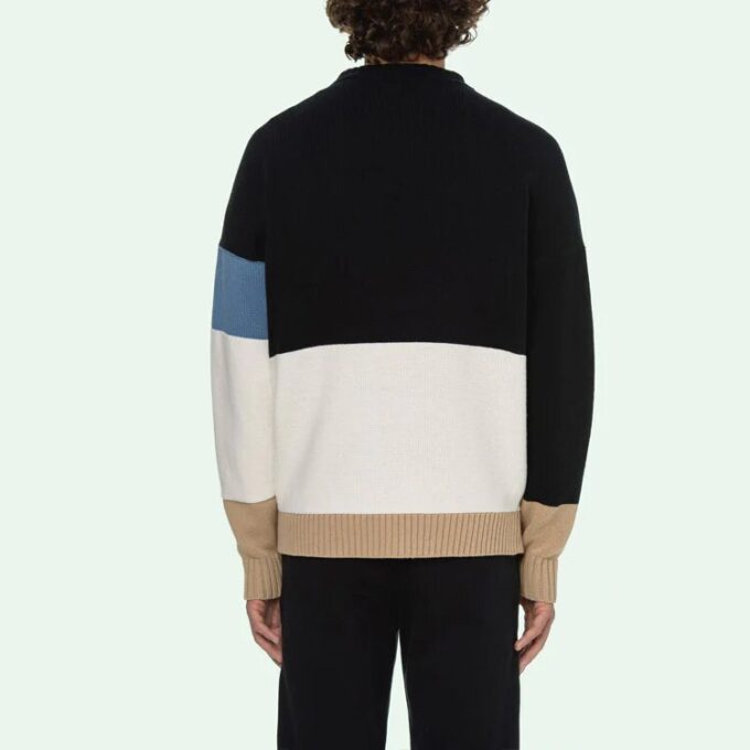 SS21 Logo Cuello redondo Manga larga Negro