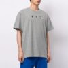 SS21 Logo impreso, cuello redondo, pantalones cortos, corte holgado, gris