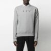 SS21 Logotipo con letras impresas, cuello redondo, corte holgado, manga larga, versión gris