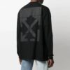 SS21 Logotipo estampado, manga larga, negro