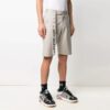SS21 Pantalones Cortos hasta la rodilla con logo en el cinturón, corte holgado, color beige
