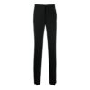 SS21 Pantalones largos casuales rectos con logo, versión ajustada, negro
