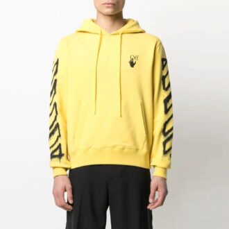 SS21 Rotulador en spray Impresión del logotipo Corte holgado Amarillo